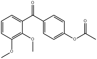 4-ACETOXY-2',3'-DIMETHOXYBENZOPHENONE Structure