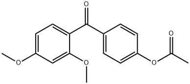 4-ACETOXY-2',4'-DIMETHOXYBENZOPHENONE Structure