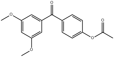 4-ACETOXY-3',5'-DIMETHOXYBENZOPHENONE Structure