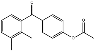 4-ACETOXY-2',3'-DIMETHYLBENZOPHENONE Structure