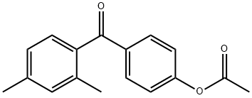 4-ACETOXY-2',4'-DIMETHYLBENZOPHENONE Structure