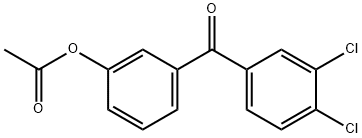 3-ACETOXY-3',4'-디클로로벤조페논 구조식 이미지