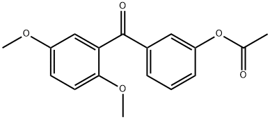 3-ACETOXY-2',5'-DIMETHOXYBENZOPHENONE Structure