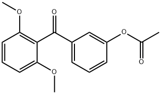3-ACETOXY-2',6'-DIMETHOXYBENZOPHENONE Structure