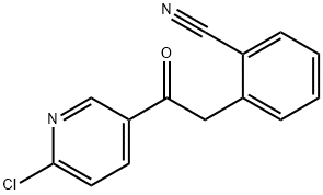 2-CHLORO-5-[2-(2-CYANOPHENYL)-1-OXOETHYL]PYRIDINE Structure
