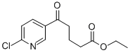 에틸5-(6-클로로-3-피리딜)-5-옥소발레레이트 구조식 이미지