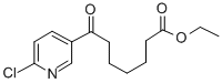 에틸렌7-(6-클로로-3-피리딜)-7-OXOHEPTANOATE 구조식 이미지