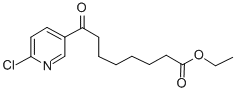 에틸8-(6-클로로-3-피리딜)-8-옥소카노에이트 구조식 이미지