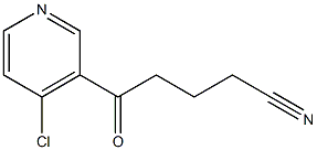 5-(4-클로로-3-피리딜)-5-OXOVALERONITRILE 구조식 이미지