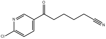 6-(4-클로로-3-피리딜)-6-OXOHEXANITRILE 구조식 이미지