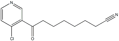 8-(4-클로로-3-피리딜)-8-OXOOCTANITRILE 구조식 이미지