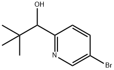 1-(5-bromo-pyridin-2-yl)-2,2-dimethyl-propan-1-ol 구조식 이미지