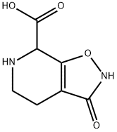 3-hydroxy-4,5,6,7-tetrahydroisoxazolo(5,4-c)pyridine-7-carboxylic acid Structure