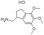 (4,5,6-TRIMETHOXY-2,3-DIHYDRO-1H-INDEN-1-YL)메타나민히드로클로라이드 구조식 이미지