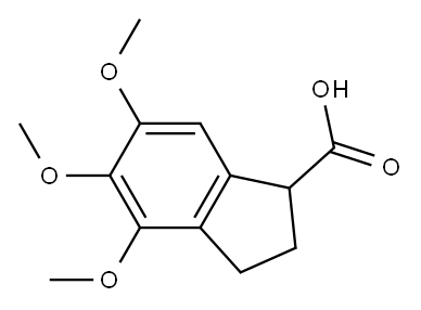 4,5,6-TRIMETHOXYINDAN-1-CARBOXYLIC ACID Structure