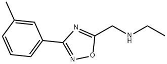 N-([3-(3-METHYLPHENYL)-1,2,4-OXADIAZOL-5-YL]METHYL)ETHANAMINE HYDROCHLORIDE Structure