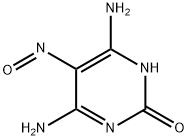 4,6-DIAMINO-2-HYDROXY-5-NITROSOPYRIMIDINE 구조식 이미지
