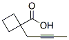 Cyclobutanecarboxylic acid, 1-(2-butynyl)- (9CI) Structure