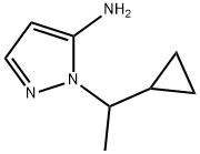 2-(1-CYCLOPROPYL-ETHYL)-2H-PYRAZOL-3-YLAMINE Structure