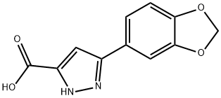 5-BENZO[1,3]DIOXOL-5-YL-2H-PYRAZOLE-3-CARBOXYLIC ACID 구조식 이미지