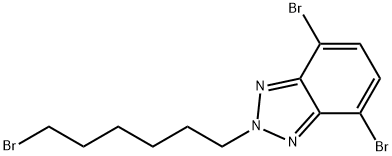 4,7-Dibromo-2-(6-bromohexyl)-2H-benzotriazole Structure