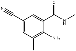 2-AMino-5-cyano-N,3-diMethylbenzaMide Structure