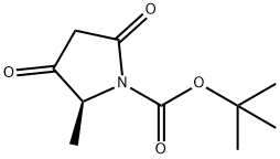 (S)-2-Methyl-3,5-dioxo-pyrrolidine-1-carboxylic acid tert-butyl ester Structure