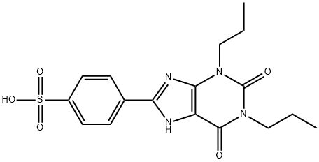 1,3-DIPROPYL-8-P-SULFOPHENYLXANTHINE Structure
