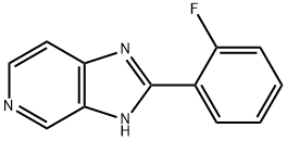 3H-이미다조[4,5-c]피리딘,2-(2-플루오로페닐)- 구조식 이미지