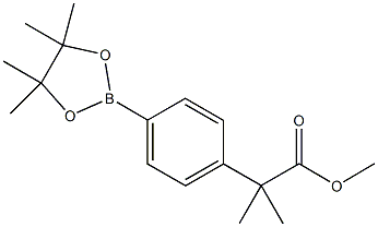 methyl 2-methyl-2-[4-(4,4,5,5-tetramethyl-1,3,2-dioxaborolan-2-yl)phenyl]propanoate 구조식 이미지