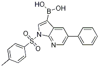 Boronic acid, B-[1-[(4-Methylphenyl)sulfonyl]-5-phenyl-1H-pyrrolo[2,3-b]pyridin-3-yl]- 구조식 이미지