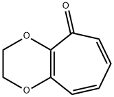 5H-사이클로헵타-1,4-다이옥신-5-온,2,3-다이하이드로- 구조식 이미지