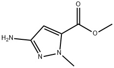 메틸-3-아미노-1-메틸피라졸-5-카르복실레이트 구조식 이미지