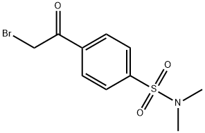 4-(브로모아세틸)-N,N-디메틸벤젠술폰아미드 구조식 이미지