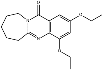 Azepino[2,1-b]quinazolin-12(6H)-one,  2,4-diethoxy-7,8,9,10-tetrahydro- Structure