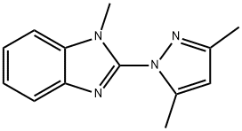 2-(3,5-DIMETHYL-1H-PYRAZOL-1-YL)-1-METHYL-1H-BENZIMIDAZOLE Structure