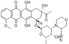 cyanomorpholinodaunomycin Structure