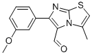 6-(3-METHOXYPHENYL)-3-METHYLIMIDAZO[2,1-B]THIAZOLE-5-CARBOXALDEHYDE 구조식 이미지