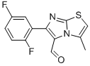 6-(2,5-DIFLUOROPHENYL)-3-METHYLIMIDAZO[2,1-B]THIAZOLE-5-CARBOXALDEHYDE Structure