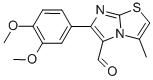 6-(3,4-DIMETHOXYPHENYL)-3-METHYLIMIDAZO[2,1-B]THIAZOLE-5-CARBOXALDEHYDE 구조식 이미지