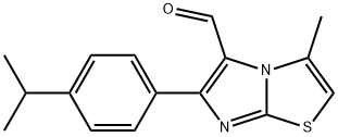 3-METHYL-6-[4-(1-METHYLETHYL)PHENYL]IMIDAZO[2,1-B]THIAZOLE-5-CARBOXALDEHYDE Structure