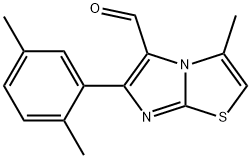 6-(2,5-DIMETHYLPHENYL)-3-METHYLIMIDAZO[2,1-B]THIAZOLE-5-CARBOXALDEHYDE Structure