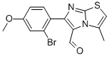 6-(2-BROMO-4-METHOXYPHENYL)-3-METHYLIMIDAZO[2,1-B]THIAZOLE-5-CARBOXALDEHYDE Structure