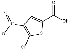 5-CHLORO-4-NITROTHIOPHENE-2-CARBOXYLIC ACID 구조식 이미지