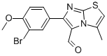 6-(3-BROMO-4-METHOXYPHENYL)-3-METHYLIMIDAZO[2,1-B]THIAZOLE-5-CARBOXALDEHYDE 구조식 이미지