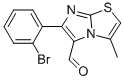 6-(2-BROMOPHENYL)-3-METHYLIMIDAZO[2,1-B]THIAZOLE-5-CARBOXALDEHYDE 구조식 이미지