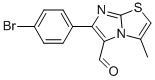 6-(4-BROMOPHENYL)-3-METHYLIMIDAZO[2,1-B]THIAZOLE-5-CARBOXALDEHYDE 구조식 이미지