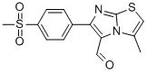 3-METHYL-6-[4-(METHYLSULFONYL)PHENYL]IMIDAZO[2,1-B]THIAZOLE-5-CARBOXALDEHYDE Structure