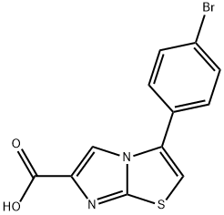 3-(4-BROMOPHENYL)IMIDAZO[2,1-B]THIAZOLE-6-CARBOXYLIC ACID Structure