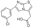 6-(3-CHLOROPHENYL)IMIDAZO[2,1-B]THIAZOLE-3-ACETIC ACID 구조식 이미지